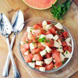 Watermelon Mozzarella Ceviche - Recipe photo by Natalie Paramore