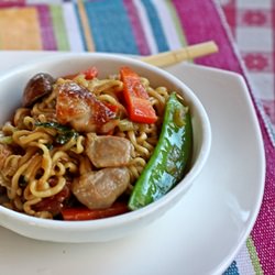 Spicy Chicken Lo Mein - Recipe photo by Cooking in Westchester