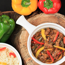 Chicken with Bell Peppers - Recipe photo by swapnaz