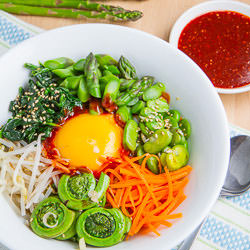 Spring Quinoa Bibimbap - Recipe photo by closetcooking