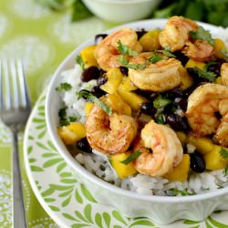 Chili-Lime Shrimp Bowls - Recipe photo by iowagirleats