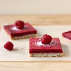 Lighter Fresh Raspberry Squares - Recipe photo by foodnouveau