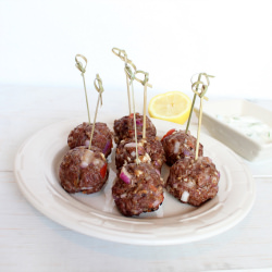 Gluten Free Greek Meatballs - Recipe photo by Whitney Bond