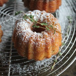 Olive Oil Cake with Thyme - Recipe photo by Hip Foodie Mom