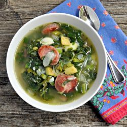 Caldo Verde Soup - Recipe photo by PinchandSwirl