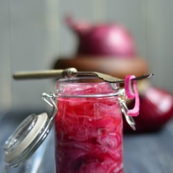 Red Onion Pickle - Recipe photo by Debjani
