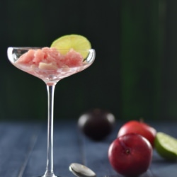 Plum Moscato Granita - Recipe photo by Debjani