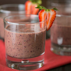 Strawberry Spinach Smoothies Video - Recipe photo by NatashasKitchen.com
