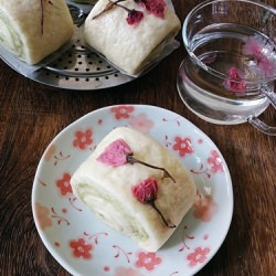 Cherry Blossom Mantou - Recipe photo by CuisineParadise