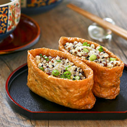 Quinoa Filled Tofu Pockets - Recipe photo by rotinrice