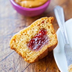 Peanut Butter & Jelly Muffins - Recipe photo by Averie