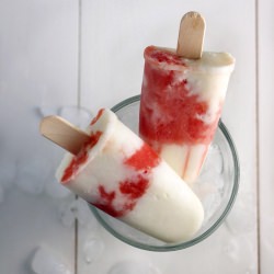 Watermelon Yogurt Ice-Pops - Recipe photo by EatInEatOut Magazine