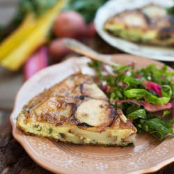 Chard Tortilla Española - Recipe photo by forestfeast