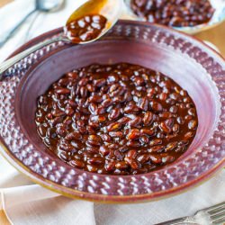 Bourbon Maple Baked Beans - Recipe photo by Averie
