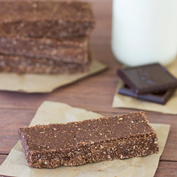 Healthy Dark Chocolate No-Bake Bars - Recipe photo by brighteyedbaker