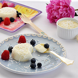 Coconut Panna Cotta - Recipe photo by Made In Our Kitchen