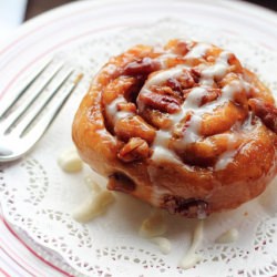 Sticky Toffee Cinnamon Rolls - Recipe photo by gettingmyjustdesserts