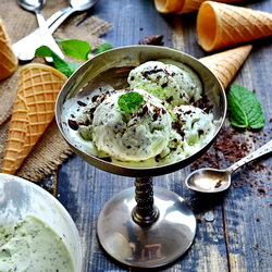 Mint Chocolate Chip Ice Cream - Recipe photo by Bucataria familiei mele