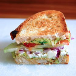 Greek Salad Sandwich - Recipe photo by foodandotherstuff