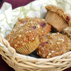 Brown Sugar-Oat Cherry Muffins - Recipe photo by Food Gal