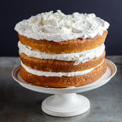 Pistachio Praline & White Choc Cake - Recipe photo by Simply Delicious