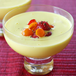 Champagne Sabayon with Strawberries - Recipe photo by lisal