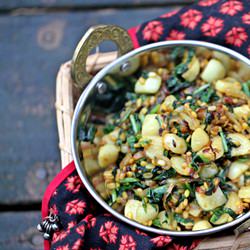 Stir Fried Turnips with Onions - Recipe photo by Cooking in Westchester
