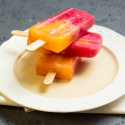 Mango Strawberry Paletas - Recipe photo by lunchforone