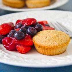 Financiers with Summer Berry Salad - Recipe photo by LovelyPantry