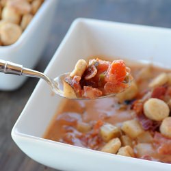 Tomato Bacon Chowder & Crackers - Recipe photo by Zestuous