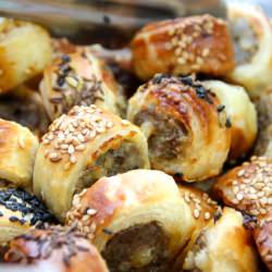 Sausage Bites With Pine Nuts - Recipe photo by eatalready