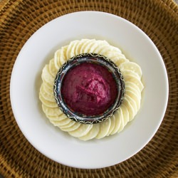 Beetroot Hummus - Recipe photo by hotlyspiced