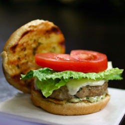 Caprese Burger - Recipe photo by Deliciously Declassified