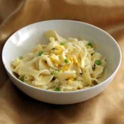 Pasta with Corn, Thyme, & Parmesan - Recipe photo by danid320