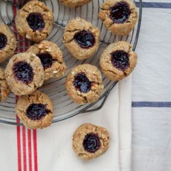 Healthy Thumbprint Cookies - Recipe photo by Kate Gibbs