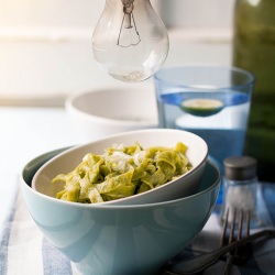 Wild Garlic Tagliatelle with Garlic - Recipe photo by Somewhere Ove The Kitchen