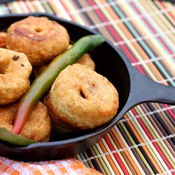 Cripsy Savory Lentil Doughnuts - Recipe photo by Cooking in Westchester