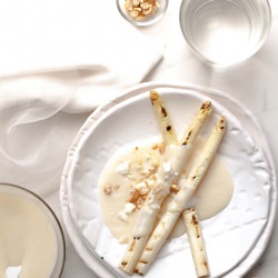 White Asparagus with Bechamel - Recipe photo by Somewhere Ove The Kitchen