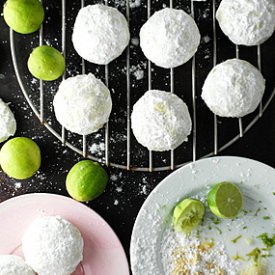 Ginger Key Lime Wedding Cookies - Recipe photo by onlinepastrychef