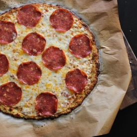 Cauliflower Crust Pizza - Recipe photo by kmwizzle