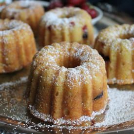 Strawberry Nutella Swirl Mini Bundt - Recipe photo by Hip Foodie Mom