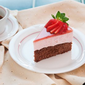 Chocolate Strawberry Cheesecake - Recipe photo by amantesdelacocina
