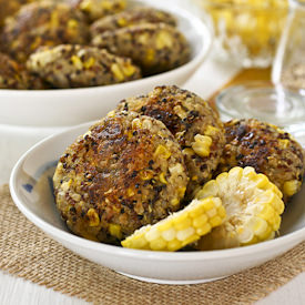Spiced Quinoa Corn Patties - Recipe photo by rotinrice