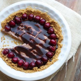 No-Bake Choco-Cherry Pie - Recipe photo by healthyaperture