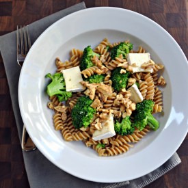 Broccoli, Brie, and Walnut Rotini - Recipe photo by PinchandSwirl