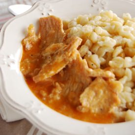 Hungarian Pork Stew and Nokedli - Recipe photo by Miss Vinagre