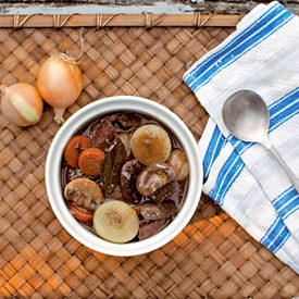 Slow Cooked Beef Bourguignon - Recipe photo by bunnyeatsdesign