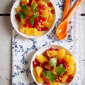 Orange-Pomegranate-Coriander Salad - Recipe photo by lubnakarim06