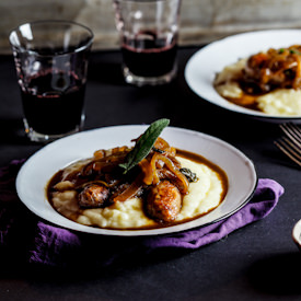 Bangers & Mash - Recipe photo by Simply Delicious