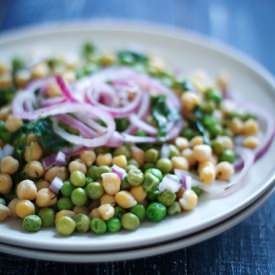 Green Peas, Chickpeas and a Lemon - Recipe photo by GoodFoodBlog